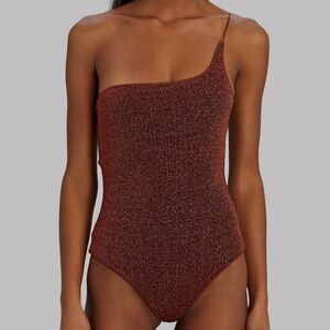 Oseree one shoulder lumiere one piece swimsuit